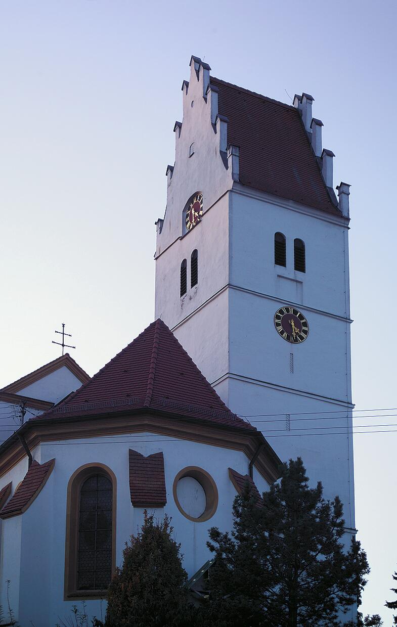 Kirche Unterelchingen Kirchturm im Blick