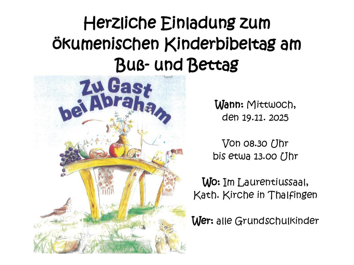 Kinderbibeltag 2025 Einladung