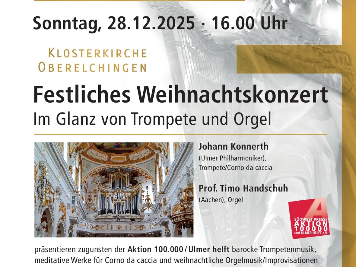 Plakat Weihnachtskonzert Oberelchingen 2025