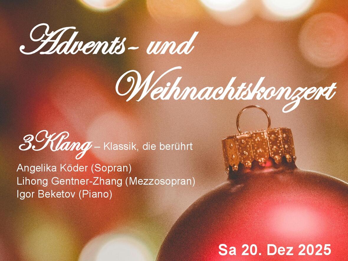 Plakat Weihnachtskonzert Unterelchingen Dez 2025