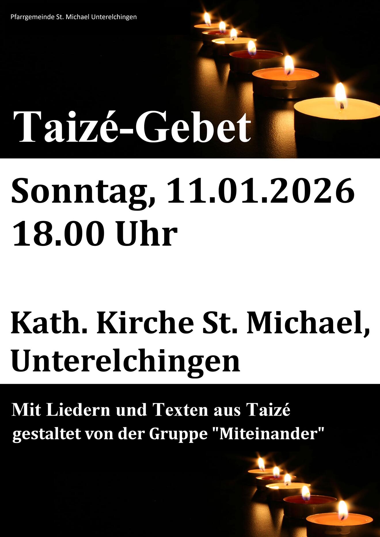 Plakat Taize Feier 2026-01
