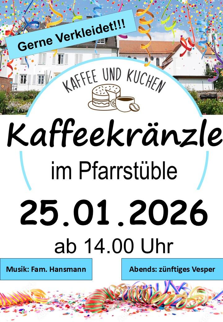 Plakat OE-Pfarrstüble Fasching