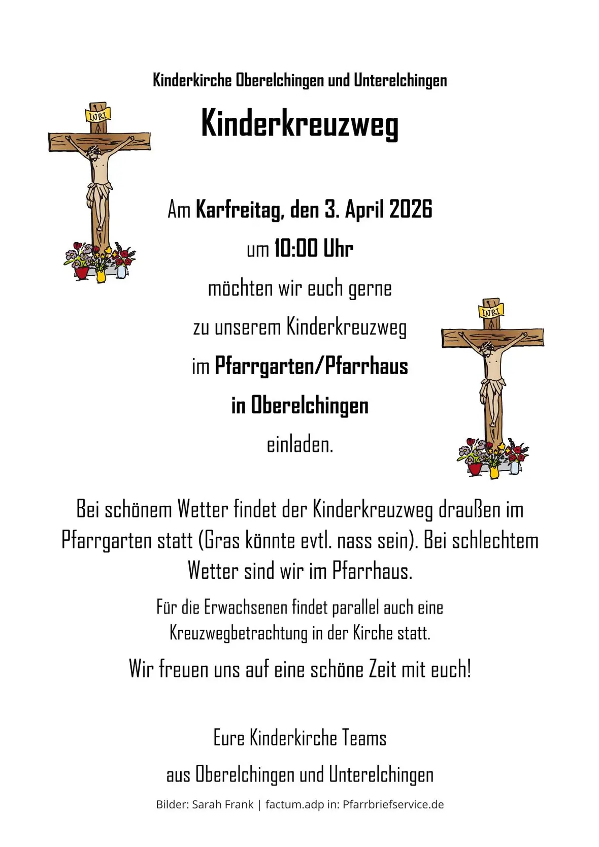 Plakat Kinderkreuzweg OE