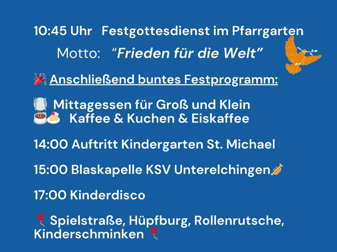 UE Pfarrfest 2026 Plakat