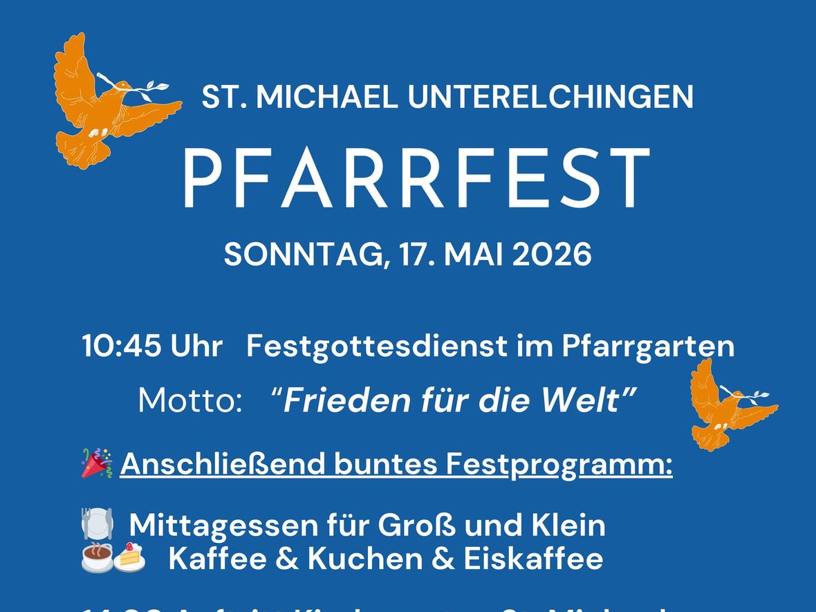 UE Pfarrfest 2026 Plakat