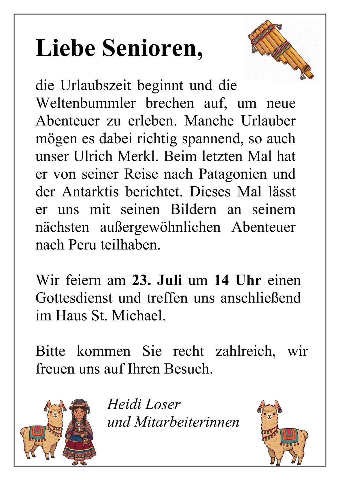 Plakat Sentiorennachmittgag UE 2026-07