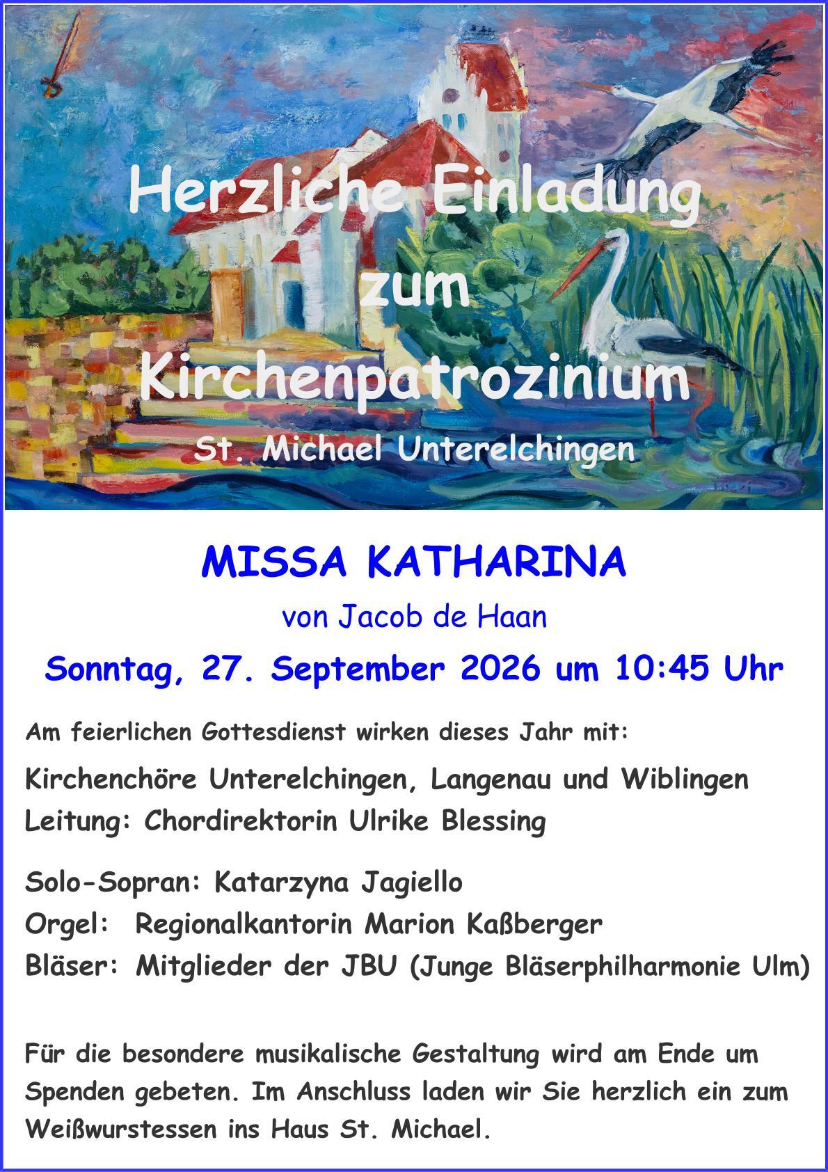 Plakat Patrozinium UE