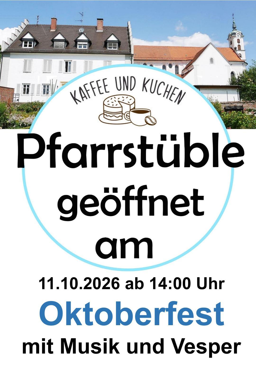 Plakat Pfarrstüble OE Oktober 2026